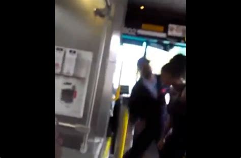 bus driver hits passenger
